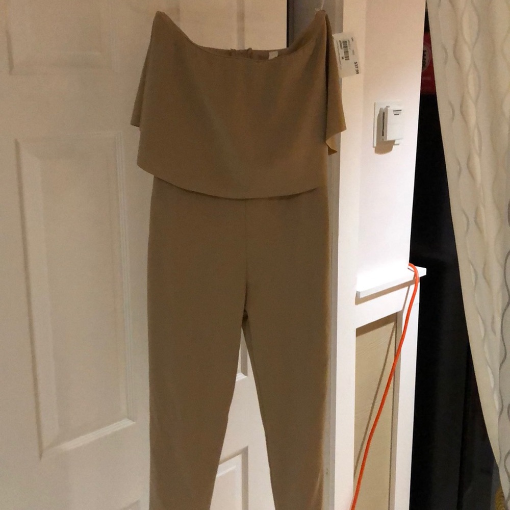 Tan jumpsuit NEVER WORN
